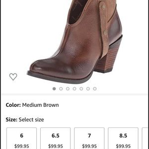 Brown genuine leather Durango boots size 7